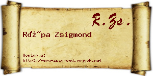 Répa Zsigmond névjegykártya