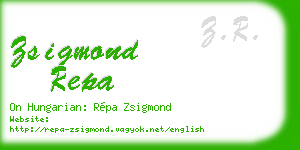 zsigmond repa business card