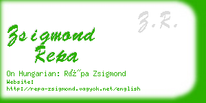 zsigmond repa business card